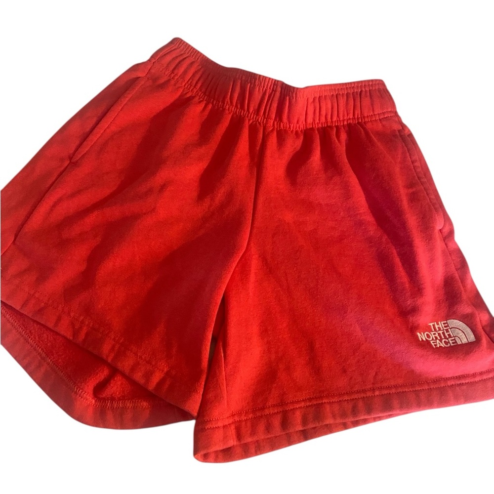 The North Face Shorts Women Sm coral pink Cotton Jersey Fabric Elastic pull on